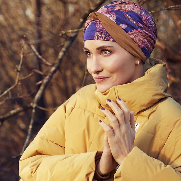 SHAKTI TURBAN, PRINTED, PAISLEY SWIRLS