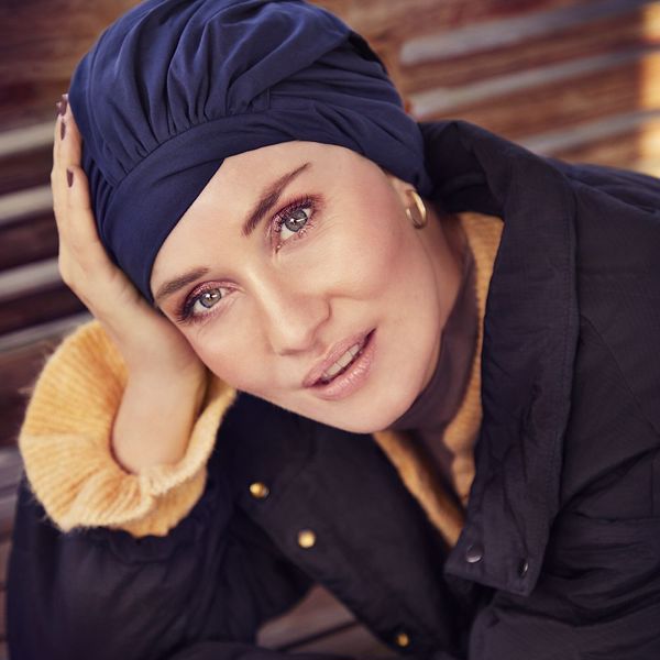 SENA TURBAN, BLACK IRIS