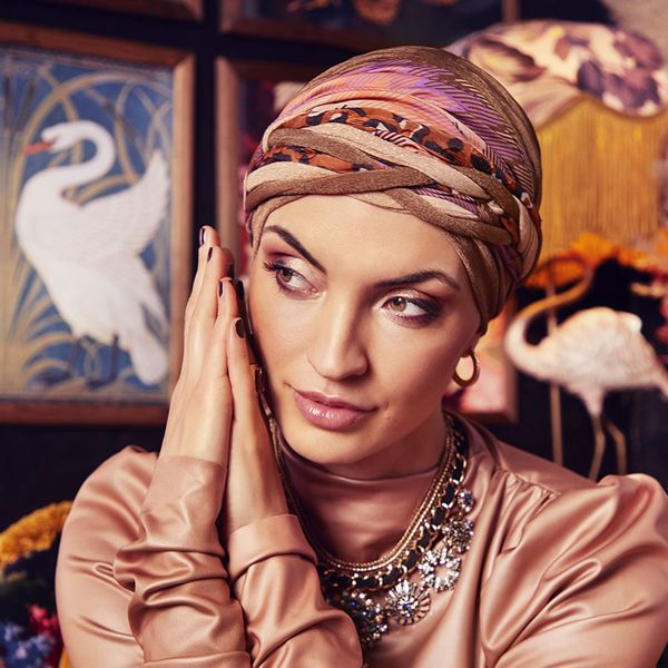 SCARLETT, BOHO TURBAN SET, CARAMEL & BOHEMIAN MIX