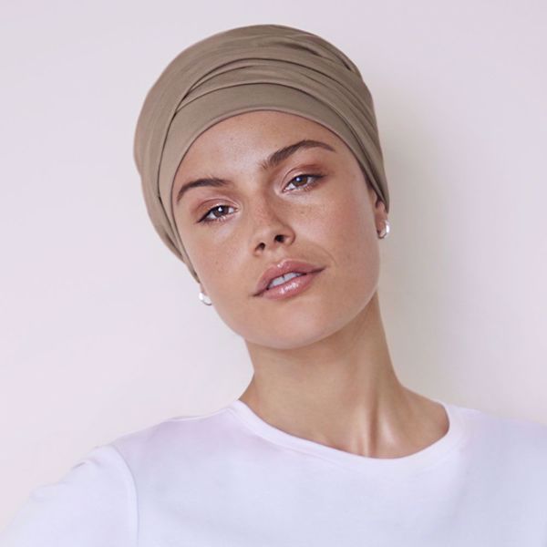 EMMY • V turban, Teak Brown