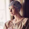 Yoga turban - printed, Endless Shapes Of Blue