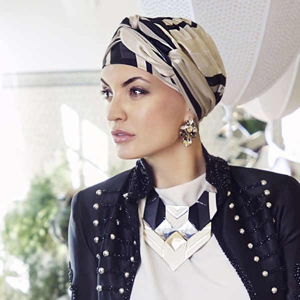 AMBER - Boho turban set - printed, Cosmo Classy