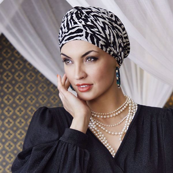 AVALON - Boho turban set, Zebra Glam