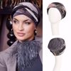 Billede af Perla - Boho turban set, Anthracite Brown Mix