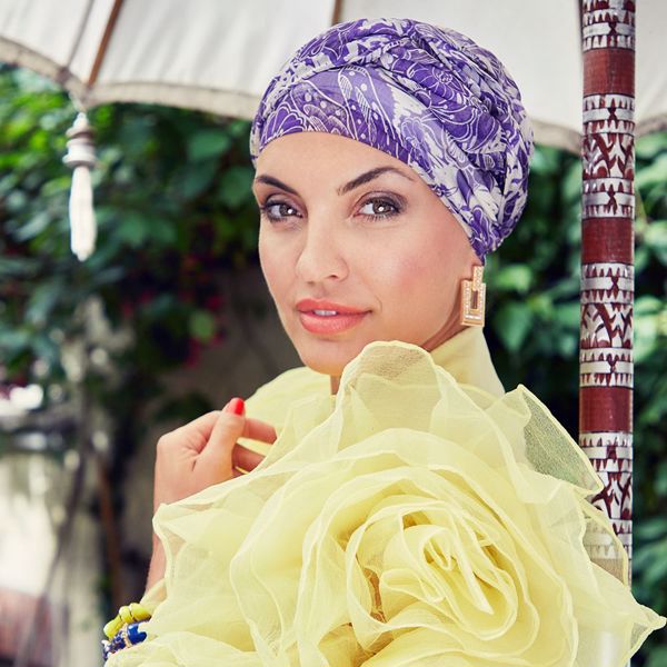 Amber - Boho Turban Set - PURPLE ROMANCE