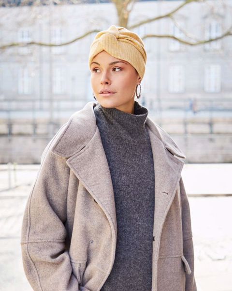 LILLY • V turban, Soft Yellow