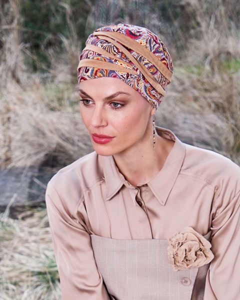 Hocshanti Turban - Printed - Moroccan Paisley