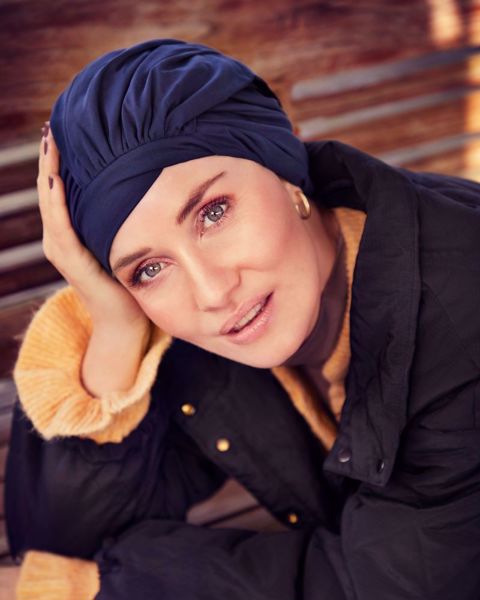 SENA TURBAN, BLACK IRIS