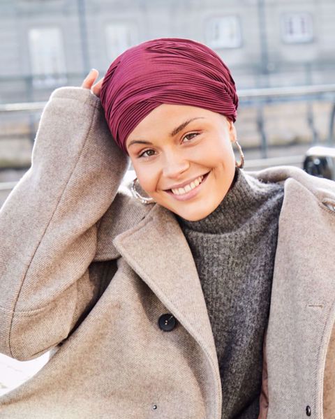 Luna V Turban, Bordeaux Autumn