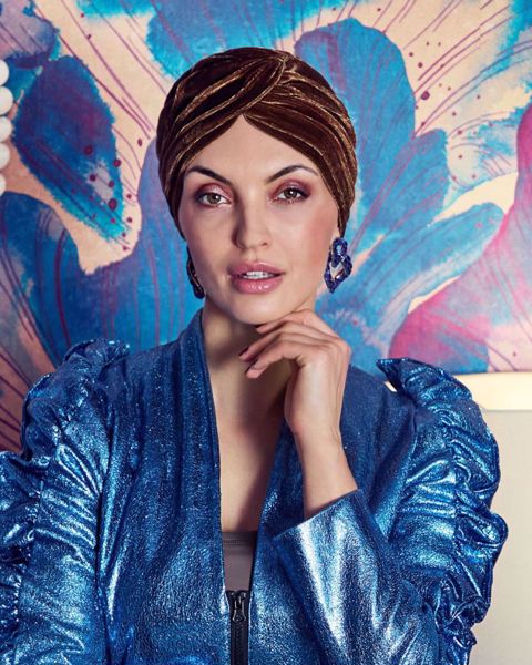 HocPearl Boho Turban - Hazel Gold