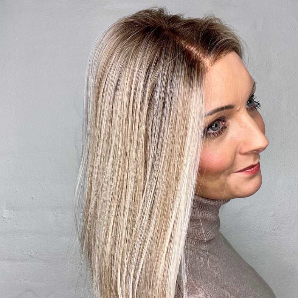 opsætning med lacefront paryk